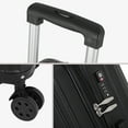 thumbnail image 3 of 3 PCS Modern Travel Trolley TSA Luggage Set, Midnight Black, 3 of 3