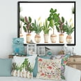 thumbnail image 2 of Designart 'Trio of Houseplants Sanseviera Snake Plants On White' Farmhouse Framed Canvas Wall Art Print, 2 of 5