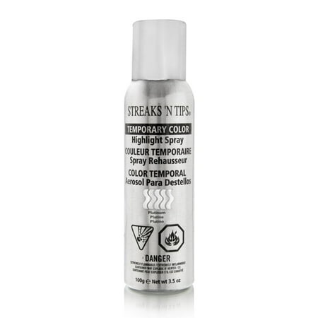 streaks temporary tips spray highlight platinum hair
