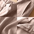 thumbnail image 4 of Lisingtool Pants for Women Shorts for Women High Waisted Shorts Women Workout Shorts Women Cotton and Linen Casual Trousers Thin Elastic High Waist Women's Shorts Khaki, 4 of 6