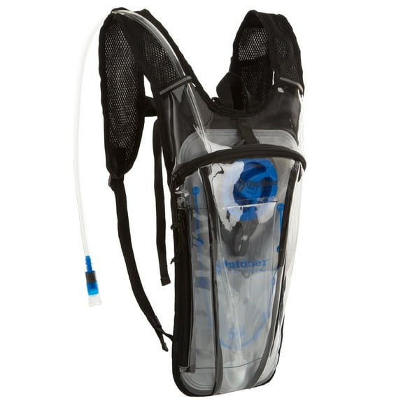 Outdoor Products Festival Hydration Backpack, 2 L, Clear, Backpacking