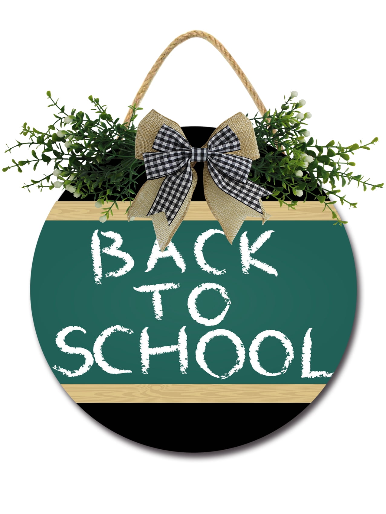 Eveokoki Back To School Door Sign Classroom Door Hanger Back to School