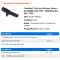 thumbnail image 2 of Crankshaft Position Reference Sensor - Compatible with 1998 - 2006 Mercedes-Benz E320 1999 2000 2001 2002 2003 2004 2005, 2 of 2