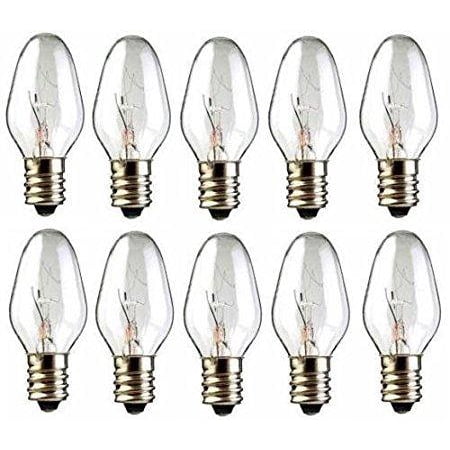 Scentsy Bulbs For Plug Ins 10-Pack 15 Watts Replacement Bulbs for Scentsy Plug-In Warmer Wax Diffuser, 15W 130 Volt Long Lasting ()