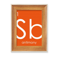 thumbnail image 1 of Chestry Elements Period Table Semetal Antimony Sb Desktop Wooden Photo Frame Display Picture Art Painting Multiple Sets, 1 of 3