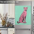 thumbnail image 3 of Yayeee Magnetic Dishwasher Cover for The Front Decoration Home Kitchen Machine Sticker Protector, Pink Cheetah, 3 of 6