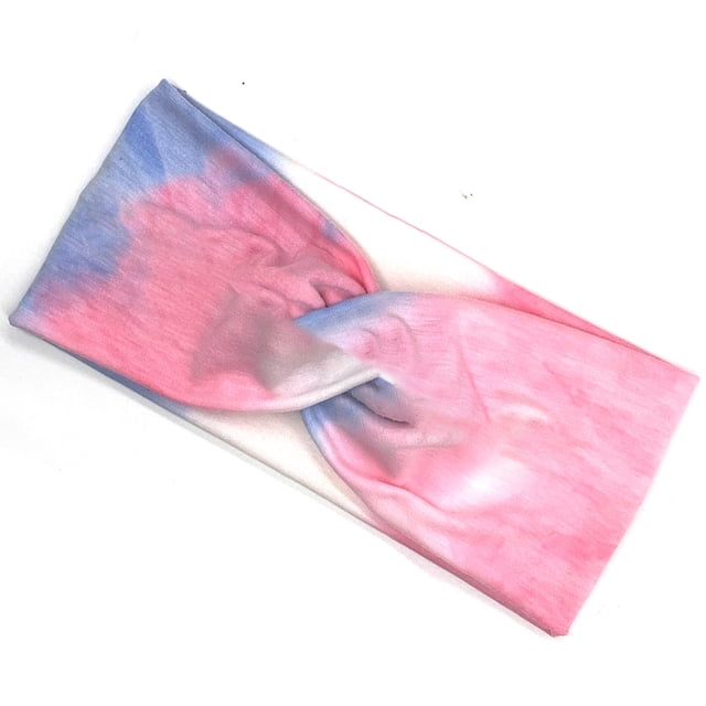 Sonducket Diadema de ganchillo Estampado de leopardo Deportes Ajustable Alta elasticidad Accesorios para el peinado del cabello para Sporting Tie-dye 2 Type3 NO3 Sonducket AP010525-18
