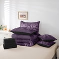 thumbnail image 5 of Manfei Vintage Damask Jacquard Bedding Comforter Set 7 Pieces,Gothic Flower Floral King Bedding Sets,Tree Of Life Bed Sheets,Super Cozy Room Decoration Reversible, 5 of 7