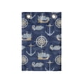 thumbnail image 1 of Marine Hanging Pocket Organizer, Anchor Giant Catfish Vintage Sailing Yachts Nautical Wind Rose, Printed Polyester Storage Bag with Pockets, 14" x 20", Tan Night Blue, 1 of 2
