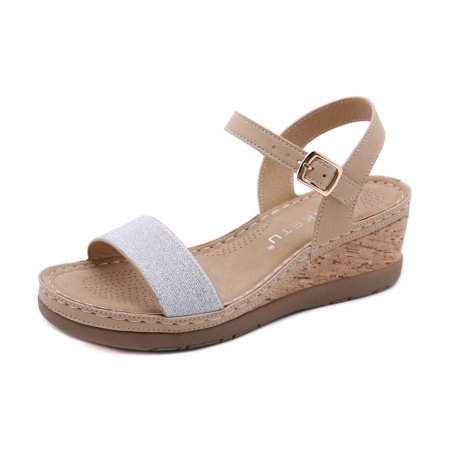 

Women Casual Summer Sandals with Arch Support Flip Flops Platforms Wedge Sandals Beach Womens Shoes Walking A3