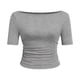 thumbnail image 1 of Tops Casuales sin Mangas para Mujeres Camiseta de Moda Blusa Elasticidad Suelta Cuello Redondo Tops de Color Sólido para Mujeres, 1 of 5
