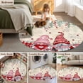 thumbnail image 5 of Small Round Rug 3Ft Washable Non-Slip, Valentine's Gnomes Circle Area Rugs for Living Room Bedroom, Weeping Eucalyptus Pink Red Love Heart Retro Indoor Floor Mats Carpet Runner for Home Decor, 5 of 8