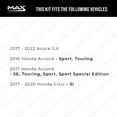 thumbnail image 2 of Max Advanced Brakes - Brake Kit for 2017-2019 2020 2021 Acura ILX 2016 2017 Honda Accord 2017 2018 2019 2020 Civic Front Replacement Cross Drilled Disc Brake Rotors and Ceramic Brake Pads, 2 of 9