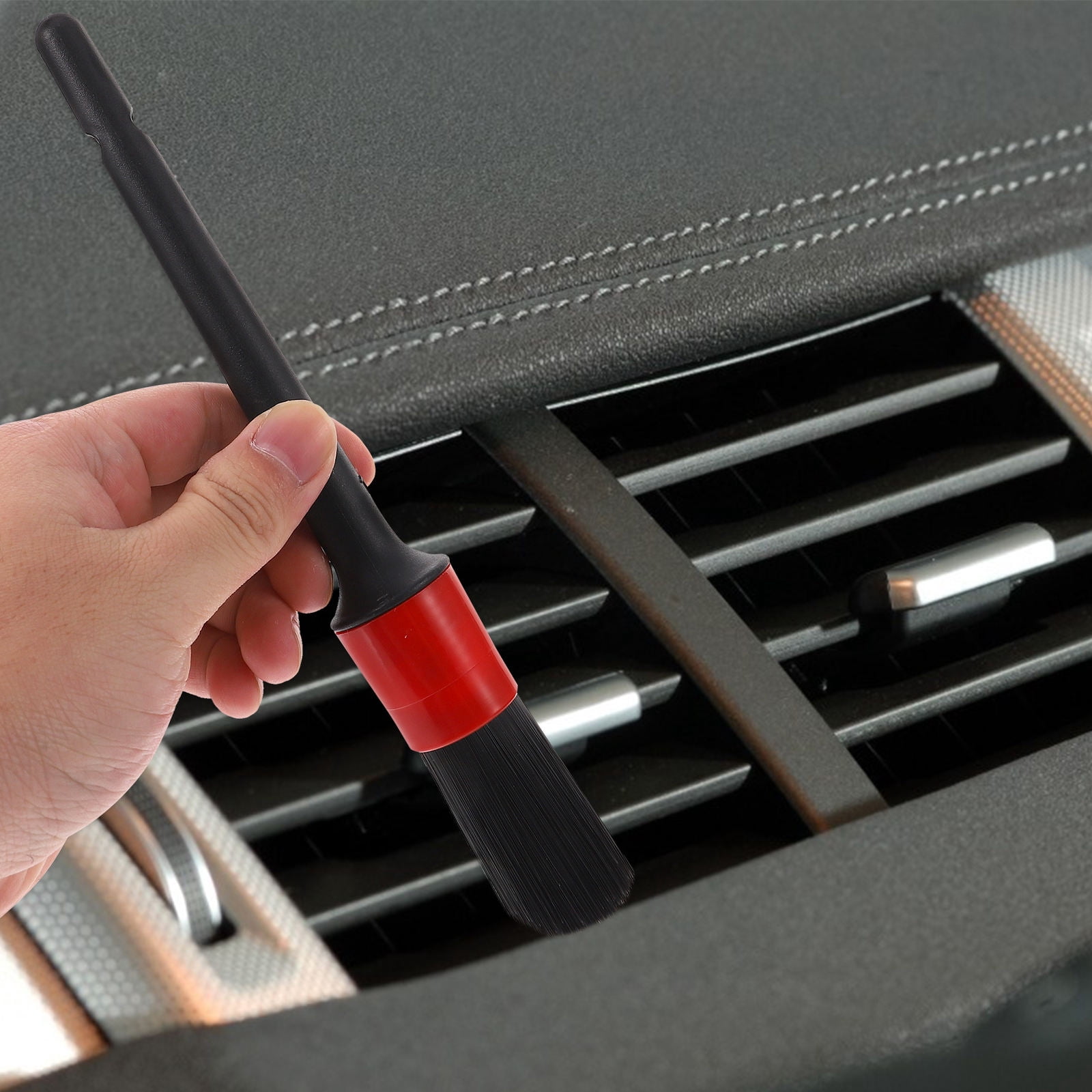 FENGGUIQU 8-Piece Car Wash Detailing Brush Set for Wheels, Mirrors, Furniture - Complete Auto Cleaning Supplies Kit