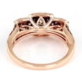thumbnail image 2 of NYS Jewellrs 14K Rose Gold Plated 2.16 Ct Round Cut Brown Diamond Wedding Engagement Halo Ring 925 Sterling Silver For Women's -5.5, 2 of 3