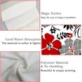 thumbnail image 4 of 2 Pcs Hanging Towels, Dish Towels Floral Pattern Absorbent Hand Towels with Hanging Loop Washcloth for Bathroom Kitchen, 4 of 6