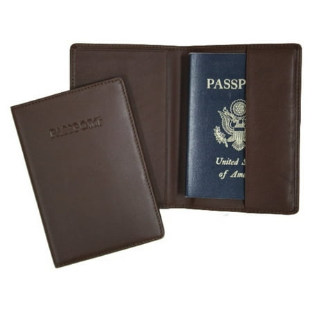 Royce Leather Leather Passport Holder and Travel Document Organizer