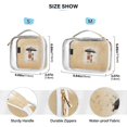 thumbnail image 4 of Cats Umbrella Clear Cosmetic Bags with Handles PVC Toiletry Bags Zipper Waterproof Portable for Traveling 2 Pcs, 4 of 7