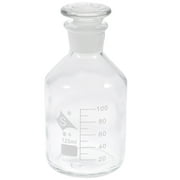 1pc Laboratory Wide-mouthed Glass Reagent Bottle Chemistry Sample Glass Bottle