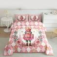 thumbnail image 2 of Feelyou Merry Christmas Child Bedding Comforter Set, Cartoon Fairy Tale Twin Comforter Sets, Pink Plaid Buffalo Reversible Bedding Set, Luxury Bedroom Decor, 2pcs, 2 of 8