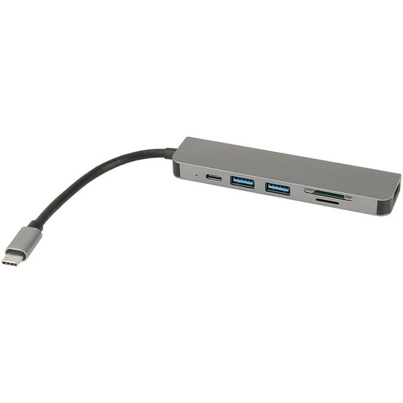 CAMVATE Portable USB Type-C Hub Multiport 6-In-1 Adapter for Mac Pro