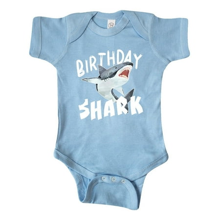 

Inktastic Birthday Shark Gift Baby Boy or Baby Girl Bodysuit