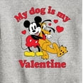 thumbnail image 3 of Disney - My Dog Is My Valentine - Toddler & Youth Crewneck Fleece Sweatshirt, 3 of 5