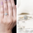 thumbnail image 3 of Rosec Jewels - Lab Created Diamond Bypass Engagement Ring for Women - EF-VS Quality Certified, 10K Yellow Gold, US 3.00, 3 of 9