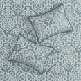 thumbnail image 5 of Witaxima Cal King 8-Piece Bedding Set, Aqua/Silver Jacquard Comforter with Decorative Pillows, Hypoallergenic Polyester, 5 of 16