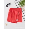 thumbnail image 6 of hengsof Youth Unisex Stretchy Casual Shorts, Solid Color Ice Silk Lightweight Elastic Waist Athletic Shorts for Summer, Big Kids Ages 6 to 15 Years, 6 of 6