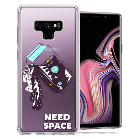 MUNDAZE for Samsung Galaxy Note 9 Need Space Astronaut Stars Design Double Layer Phone Case Cover