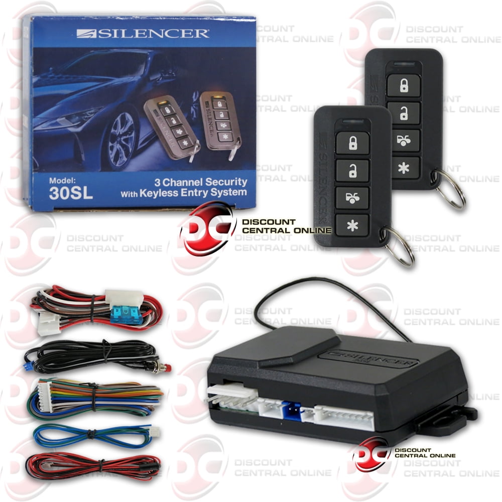 SILENCER 30SL ONEWAY REMOTE CAR ALARM SECURITY AND KEYLESS ENTRY