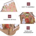 thumbnail image 2 of 2 Sets Christmas DIY Cottage Creative Gift Xmas Cardboard Small House for Kids Playing, 2 of 9
