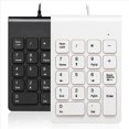 thumbnail image 1 of 2X Mini USB Wired Numeric Keypad Numpad 18 Keys Digital Keyboard for Accounting Teller Laptop Windows Android (Black),2 x Wired Keyboard,black, 1 of 10
