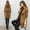 Coffee, variant on ZZwxWA Trench Coat for Women 2025 Winter Warm Wool Blend Pea Coats Lapel Collar Double Breasted Over Coats Long Jackets