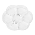 thumbnail image 3 of OULII 4 PCS Multi-Compartment Plastic Desktop Storage Box White for Drawer Organization and Jewelry, 3 of 4
