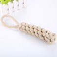 thumbnail image 4 of Juguete para cachorros de cuerda anudada blanca de 22 cm, adecuado para perros pequeños y medianos, un juguete para el cuidado dental de cachorros, hecho de algodón natural., 4 of 5