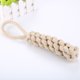 thumbnail image 4 of Un juguete para cachorros de cuerda anudada blanca de 22 cm, adecuado para perros pequeños y medianos, juguetes para el cuidado dental de cachorros, algodón natural, 4 of 5