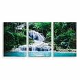 thumbnail image 2 of IDEA4WALL 3 Piece Nature Canvas Wall Art Waterfall in Forest Canvas Prints Modern Home Wall Decor, 16"x24", 2 of 5