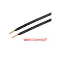 thumbnail image 3 of INSPIRE CHIC 2 Pairs Faux Leather Shoestrings Solid Color Flat Shoelaces with Metal Tippings Black 100cm/39.4", 3 of 7
