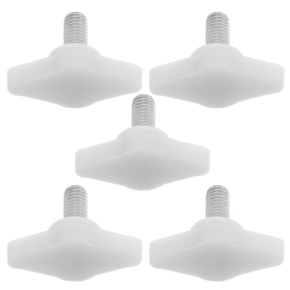 HOMEMAXS  5 Pcs Half Mannequin Stand Screws Dress Form Securing White