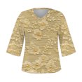 thumbnail image 5 of Blusa de Manga Corta Mujeres Cuello en V de Verano Impreso, Top Regular Casual Sexy para el Hogar Y el Uso Diario, 5 of 5