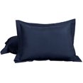 thumbnail image 1 of 2 Pcs Navy Pillow Shams 1800 SERIES Microfiber Standard Oxford Pillowcases, 1 of 2
