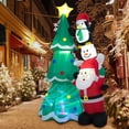 thumbnail image 4 of Gymax 8.7FT Inflates Christmas Tree & Santa Claus Yard Decor w/ LEDs & Air Blower, 4 of 10