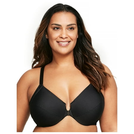 

Glamorise Full Figure Plus Size Front-Closure Smoothing WonderWire Bra Underwire #1247