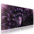 thumbnail image 1 of Mouse Pad Wknoon Extendido XXL 80 cm x 30 cm Morado Negro Pavo Real, 1 of 6