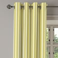 thumbnail image 3 of Ambesonne Yellow Grommet Curtain, Stripes in Soft Colors, 50" x 63", Yellow Grey Coconut, 3 of 6