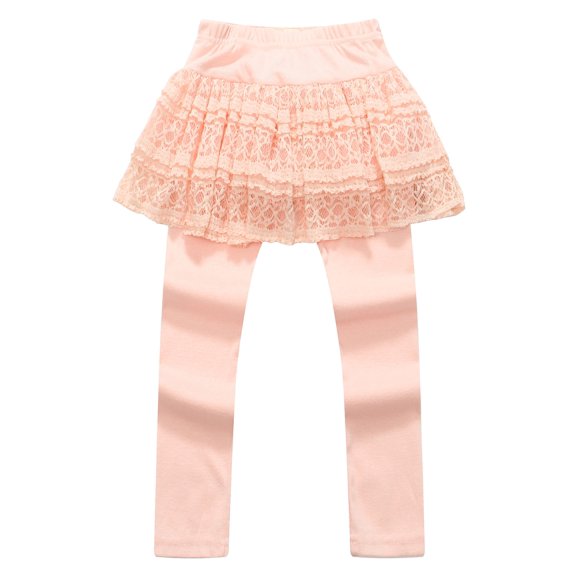 Richie House Girls' Leggings with Lace Tutu-style Skirt RH0882