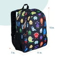 thumbnail image 5 of Wildkin Kids 15 Inch School and Travel Backpack for Boys and Girls (Monsters Black), 5 of 9