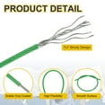 thumbnail image 3 of Uxcell 1/8" Wire Rope Vinyl Coated 33ft Steel Wire Cable with Crimping Sleeve Green, 3 of 7